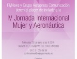 Aviadoras participará en la IV Jornada Internacional de Mujer y Aeronáutica 